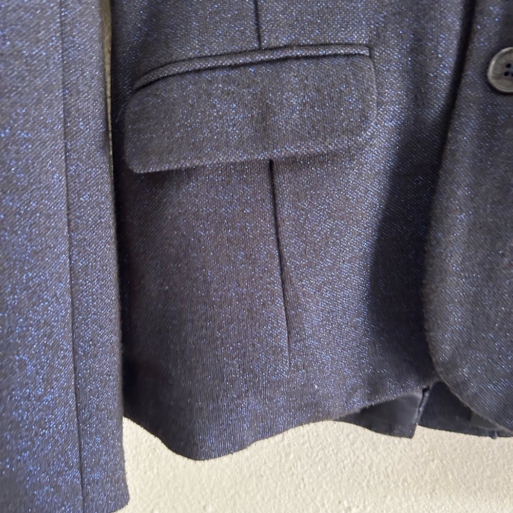 Armani Exchange Blazer Blue Metallic Shimmer XS